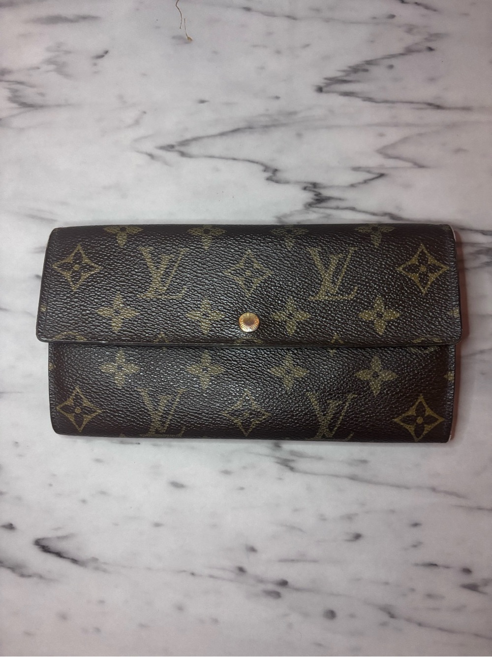 Louis Vuitton Monogram Sarah Long Wallet